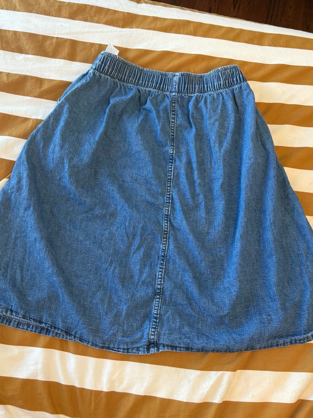 Levi's Blue Button-Front Denim Skirt - Picture 3 of 8